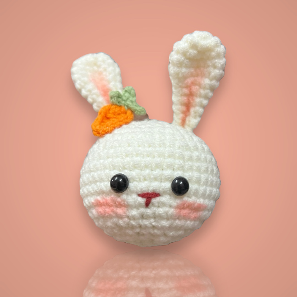 Móc khoá Thỏ kẹp cà rốt kute - anh 1